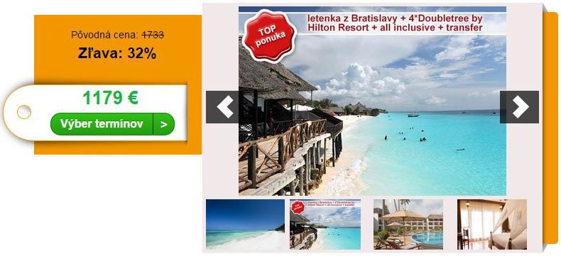 Pobyt na Zanzibare