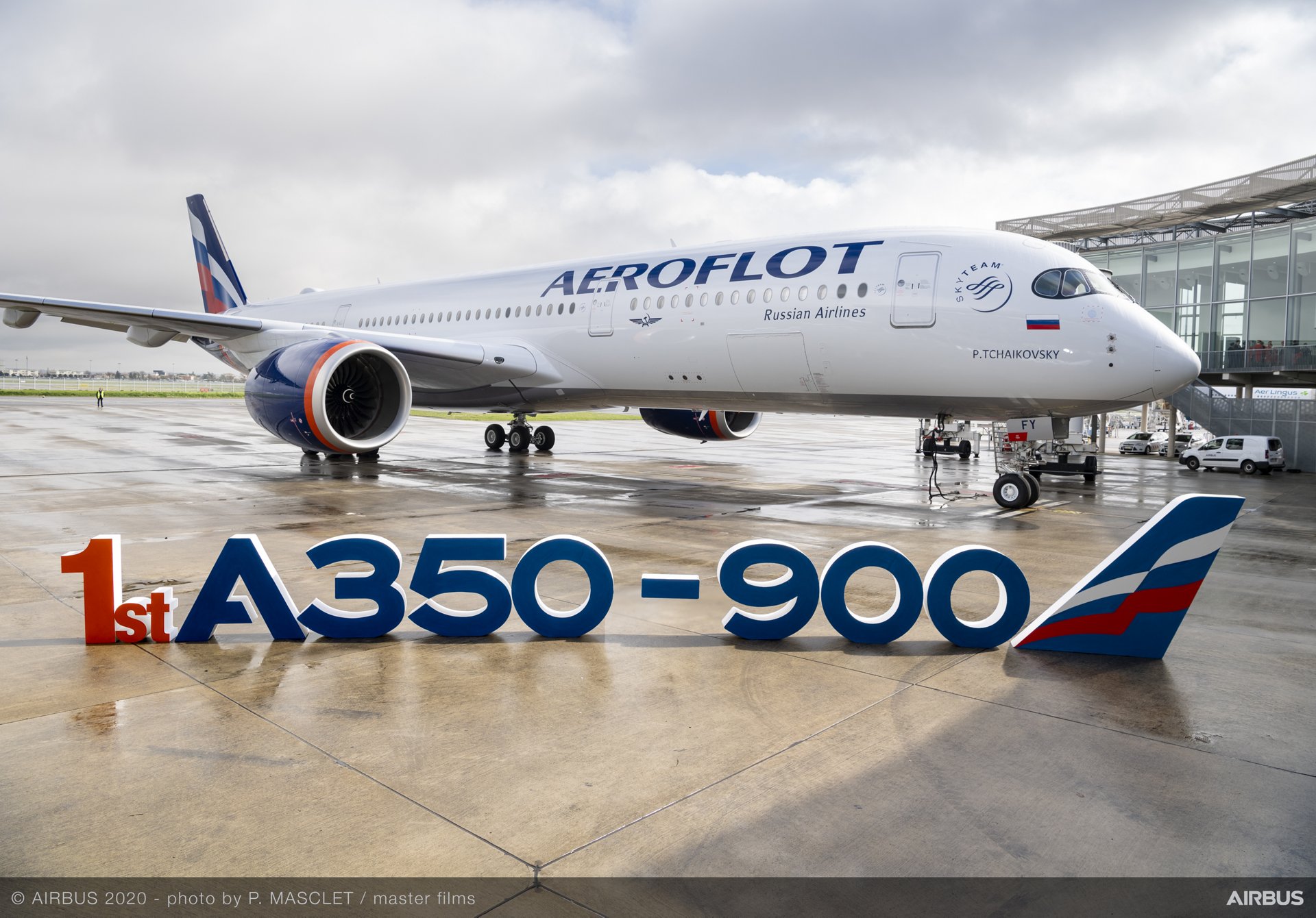 Aeroflot predstavil svoj prvý Airbus A350 a boli sme pri tom (reportáž)