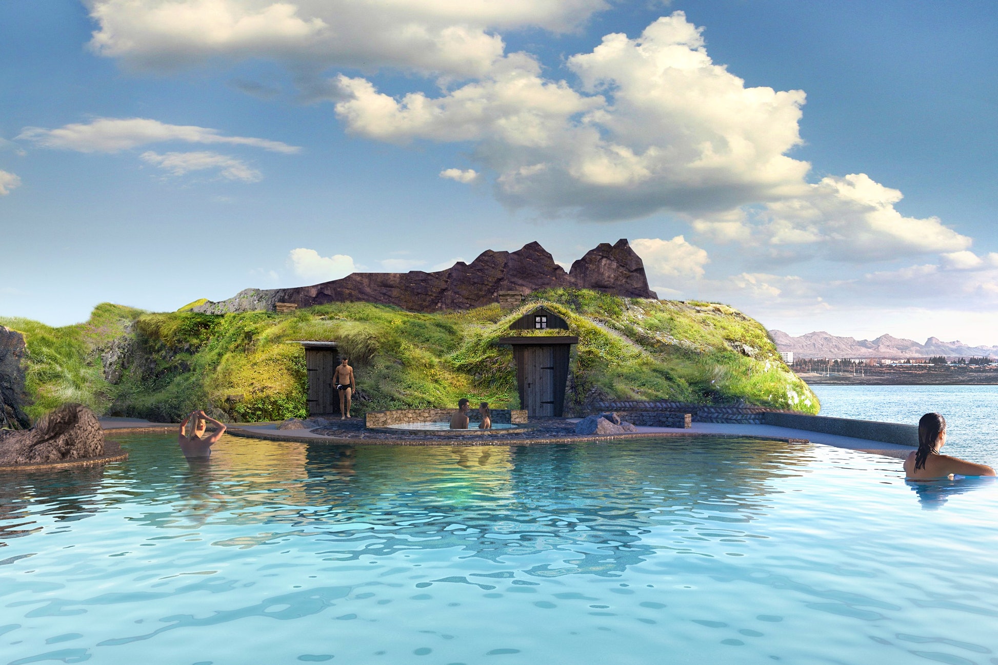 Na Islande otvorili oceánsku lagúnu. Nechýbajú geotermálne vody a wellness