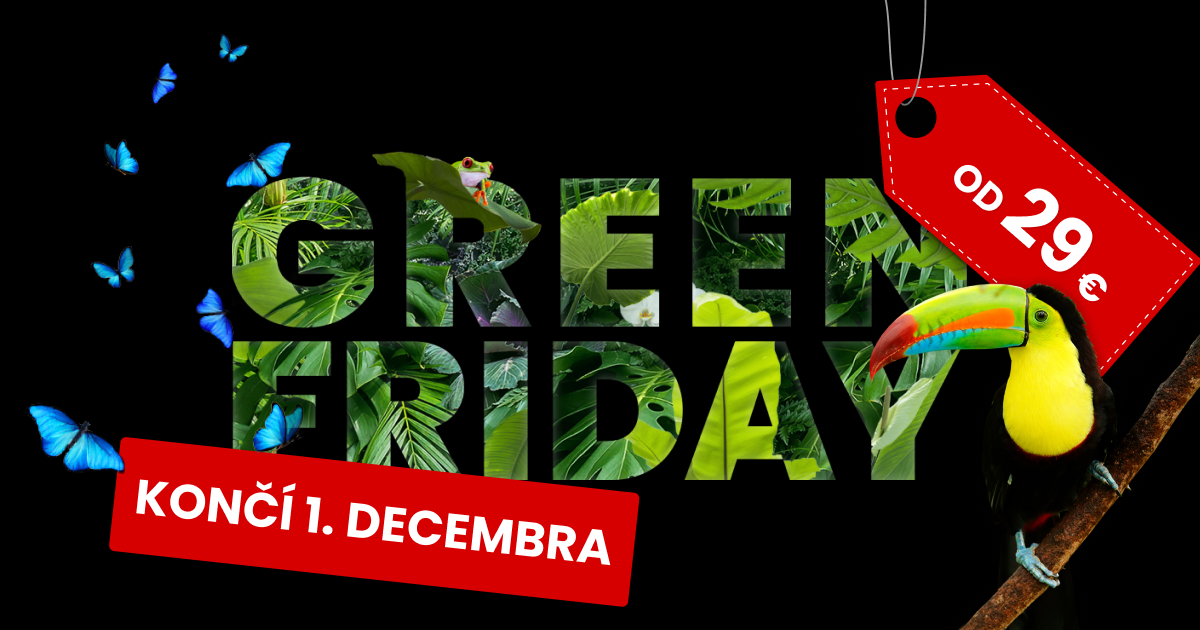 GREEN FRIDAY aj dnes! Letenky do zelenej exotiky od 29€ (platí len do 1. decembra)