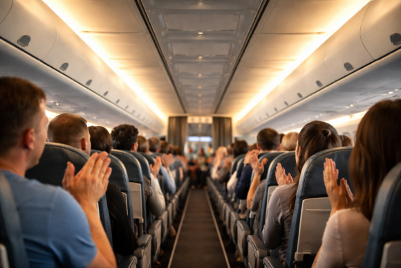 Aerolinky zrejme zavedú nový poplatok: 3€ za tlieskanie po pristátí, biznis trieda tlieska zadarmo