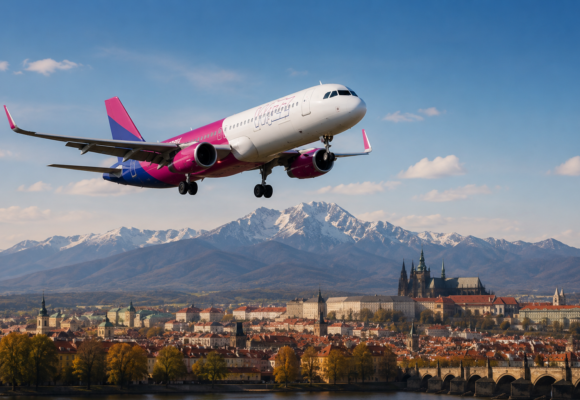 ChatGPT Image 11. 6. 2026, 11_21_06 Z Tatier rovno do Prahy: Wizz Air spúšťa novú linku z Popradu